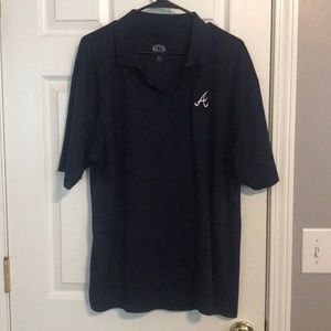 Navy Atlanta Braves Polo
